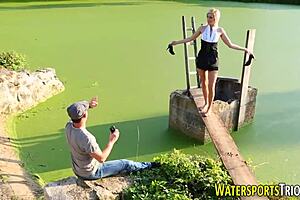 weird slut fucking and peeing?