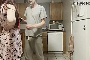 Man catches young woman out late drinking he wont tell if she lets him fuck both her holes