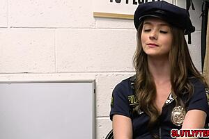 Mira Monroe Sucks Officer Rusty's Huge Cock Intensely