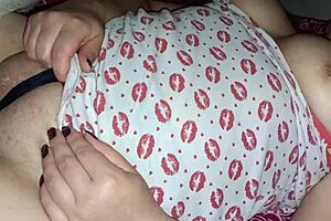 Wife Enjoys Private Touching In Sheer Outfit