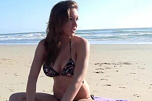 Kiera king, that big-boobed beach whore, gets fucked raw