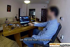 Clarice's intense passion overflows as she swallows huge cock and spits after casting