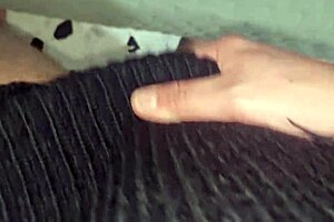 Moaning and cumming after long handjob