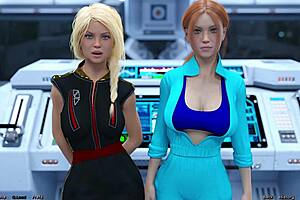 stranded in space 149 - choosing between the stepsisters busty red head or the beuatiful busty blonde virgin