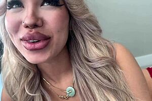 Spying on horny latina babe in household fantasy roleplay.