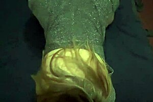 wow, that beautiful ass looks amazing in the little sparkly party dress 😍