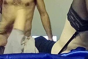 I fuck the French slut in her satin red dress doggystyle, licking her ass hole.