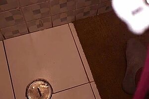 What are you doing with my panties in the bathroom?