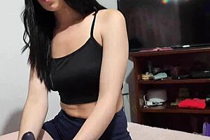 laura discovers big penis beats dildo