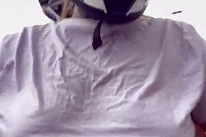 motogirl asks passenger to pinch nipples on bike ride