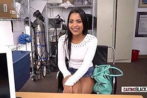 Small Tits Latina Sucks Huge Black Cock At Fake Casting