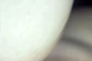 Messy dripping cream on tight pussy