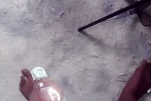 labeto safe sex hot masturbation cumshot in a condom to my song sex machine