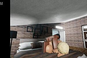 that bbw is getting used by a monster bbc in roblox style