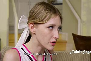 Teen Cheerleader Chooses Class Nerd Over Jock For First Time