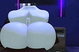 intruder hidden in my house gets what she deserves, big ass and cock action