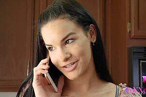 Eden sin sharing some naughty cunnilingus and finger fun with a smile 😏