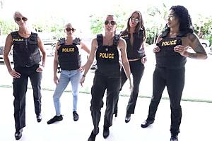 Beat Cops Reverse Anal Milf Gang Bang