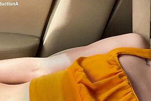 Megan Squirts Pee And Gets Golden Shower In My Car