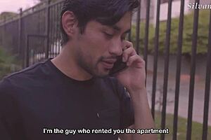 Mexican Aldo Morenox Rents Apartment to Sexy Busty Latina Silvana Lee!