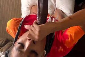 Deep Throat Sucking Big Black Cock!