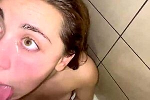 does this sexy girl really love getting a golden shower? watch her get peed on and more