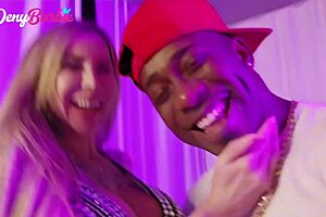 Big guy takes Barbie hard with double penetration and ass worshiping in uniform