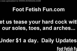 shoot a hot load on my feet