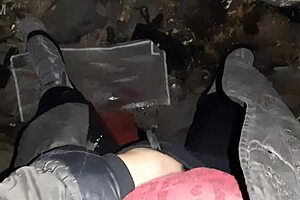 Village Girl Masturbates Hotly In A Cold Barn