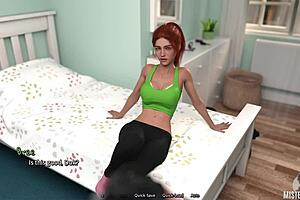 Oh, that summer heat making her horny shaved pussy so wet!