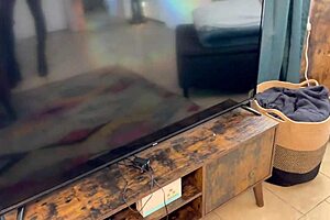 The maintenance man gets lucky with a cam girl in interracial roleplay, creampie, and doggystyle.