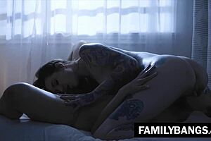 stepsister caught sneaking in room at night