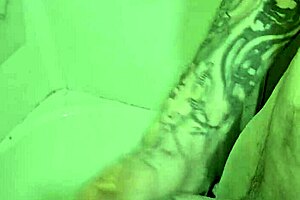 I'm Rubbing My Big Cock In And Out Of The Shower