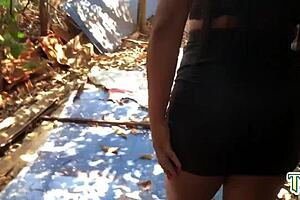 brazilian woman explores forest activities