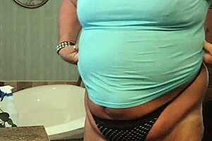 Darcy experiences intense cumming at home