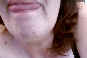 Dawnskye1962 worships her ass and teases with big natural tits