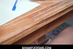 Mamafucksme - Tattooed Stepmom Notices That Her Stepson Johnny Is Having Trouble Focusing On Studying For His Exam When She Catches Him Masturbating