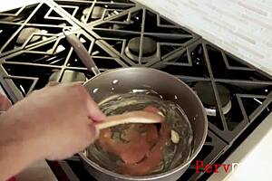 getting head from big tits stepmom while making eggs before fertilizing her eggs