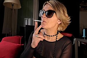 French Mature Housewife Standing Doggystyle - Creampie Pussy