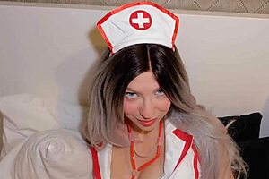 Big boobs nurse roleplay leads to passionate sex