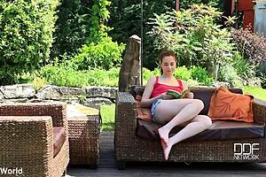 College teen 18+ fucks and blows cock to facial cumshot