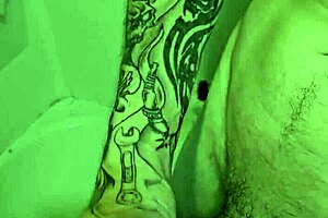 I'm Rubbing My Big Cock In And Out Of The Shower