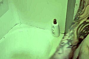 I'm Rubbing My Big Cock In And Out Of The Shower