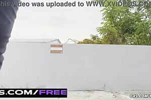 Teen Marina loses control while walking and wets her jeans