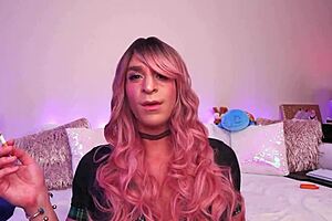 My First Sissy Smoking Fetish Video Close Up