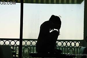 Watch Bigtittygothegg Ride That Silhouette Dildo With Her Big Ass