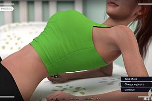 Oh, that summer heat making her horny shaved pussy so wet!