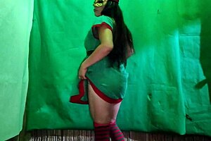 intense craving: naughty christmas elf wants big cock in latin pussy