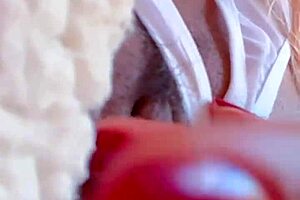 Hot blonde masturbates intensely