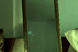 Gothic emo girl masturbates pussy